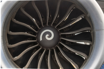 Close up of a Jet Engine
