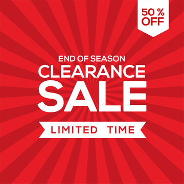 clearance sale design, big sale, end of year sale design template