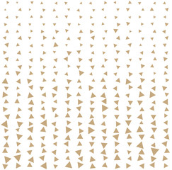 triangle halftone pattern, seamless geometric gradient border