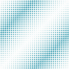 Geometric halftone vector pattern with stars. Usable as border, design element or background.