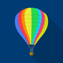 Vector illustration of plane and transport sign. Set of plane and sky stock vector illustration.