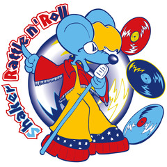 Disco music mouse singing