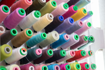 Color sewing threads