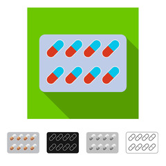 Vector design of pharmacy and hospital logo. Collection of pharmacy and business stock symbol for web.