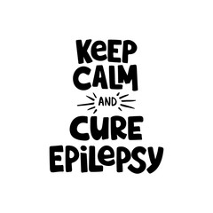 Epilepsy hand drawn lettering
