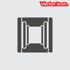Corridor icon isolated sign symbol and flat style for app, web and digital design. Vector illustration.