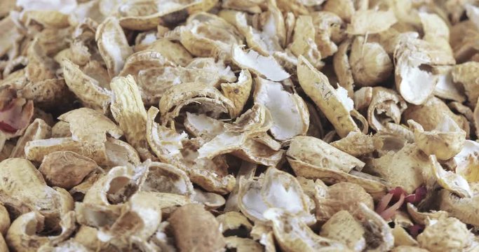 Roasted peanut shells