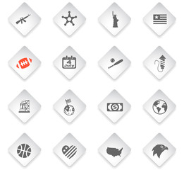 america icon set