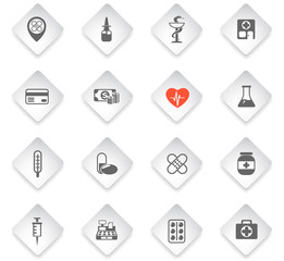 drug store icon set