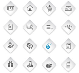 e-commerce interface icon set