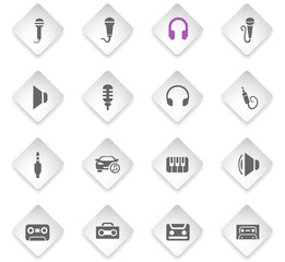 musical icon set