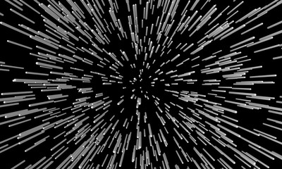 3D Rendered Abstract Black and White High Resolution Background 