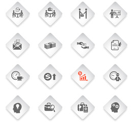 office life icon set