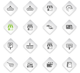shop icon set