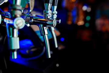 Beer tap in barse for bottling beverages