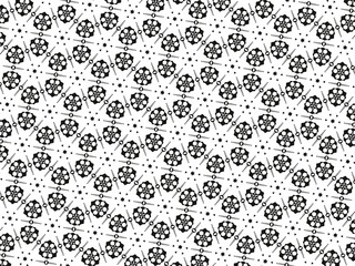 Black and white ornament.