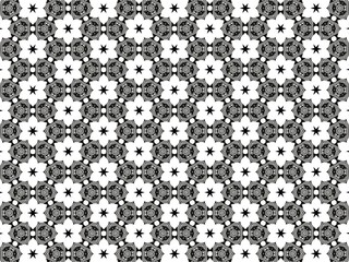 Black and white ornament.