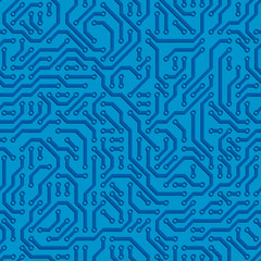 Computer circuit board. Seamless pattern.