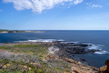 Fototapeta na wymiar Landscape of a isolated beach in Australia at sunny day