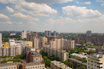 City buildings from height