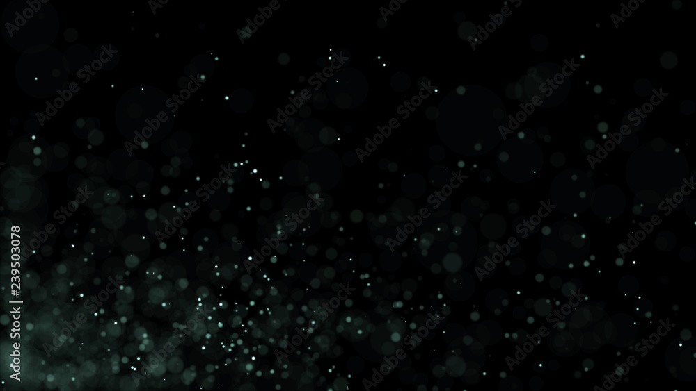 Poster dust particles. abstract background of particles. 3d rendering. dots background. futuristic digital 