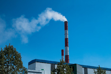 running thermal power station in novosibirsk
