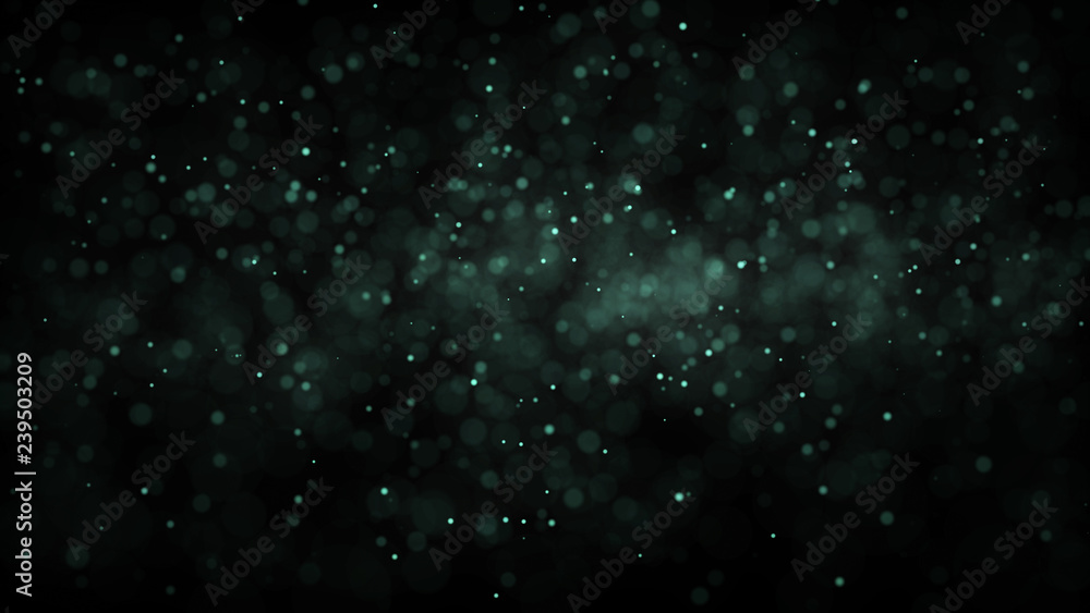 Poster dust particles. abstract background of particles. 3d rendering. dots background. futuristic digital 