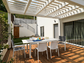 exterior shots of a modern outdoor