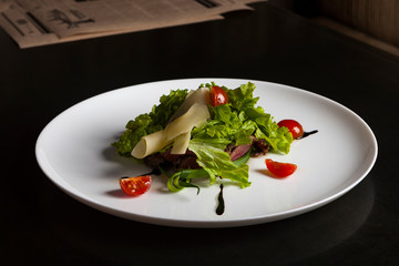 fresh salad on a plate