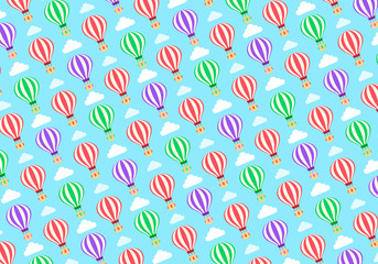 Hot Balloons Cute Pattern Design