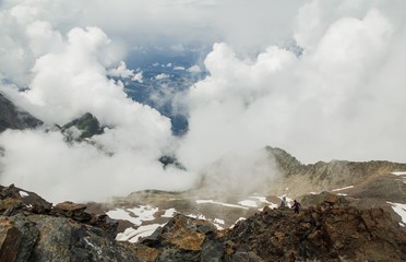 Montnlanc  mountain in the Chamonix Alps