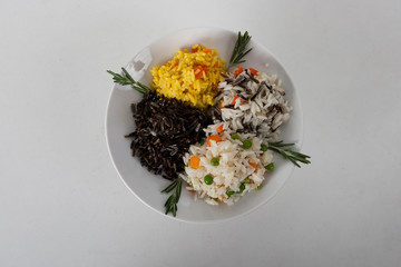 Rice on a dish