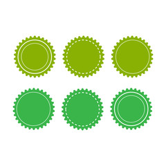 Eco green badges and labels. Organic badge background vector