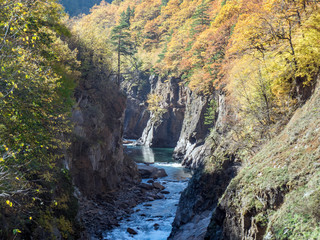 Granite canyon of the Belaya river, Adygeya