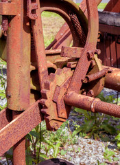rostiges Maschinenteil 