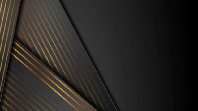 Abstract black and bronze corporate motion graphic design. Seamless loop. Video animation Ultra HD 4K 3840x2160