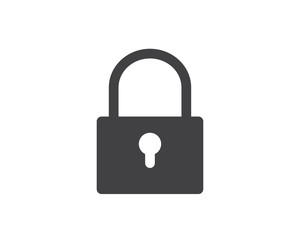 locked glyph solid icon illustration vector,locked icon illustration