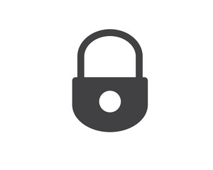 locked glyph solid icon illustration vector,locked icon illustration