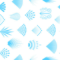 Cartoon Aerosol Spray Seamless Pattern Background. Vector