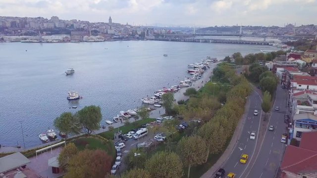 on goldenhorn low flight backwards drone shot