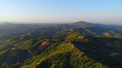 Fototapeta premium Beautiful and spectacular views of the mighty valley and the aerial view background.