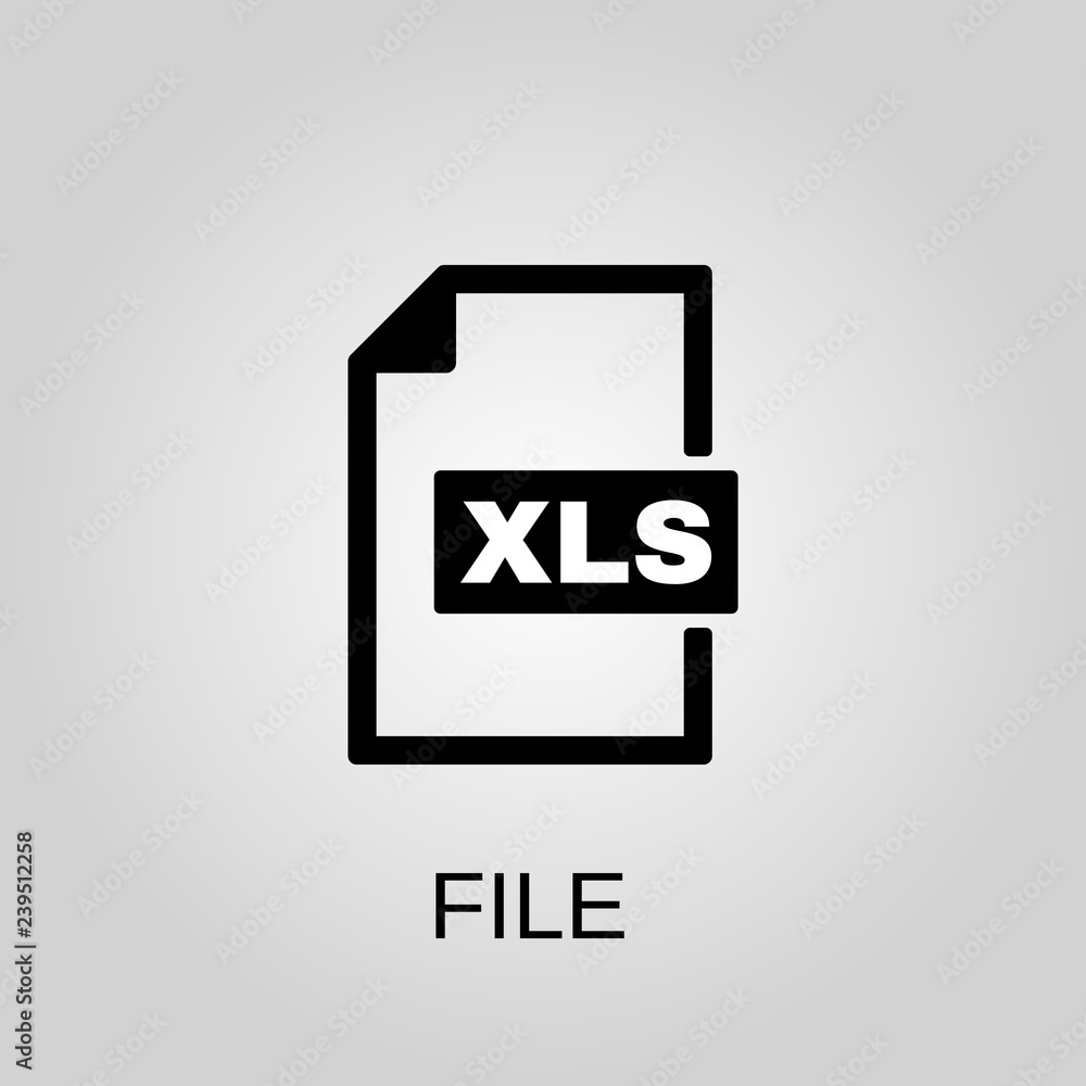 Poster xls file icon. xls file concept symbol design. stock - vector illustration can be used for web.