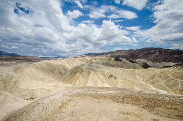 Zabriskie Point overlook in Death Valley National Park in California