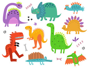 Dinosaurs vector set © Guz Anna
