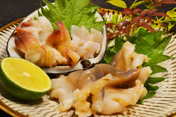 ホッキ貝で一杯