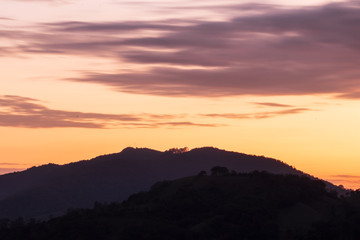 Mountains Orange Sunrise