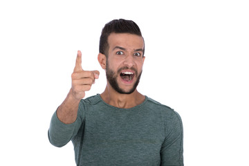 Naklejka premium shouting at someone