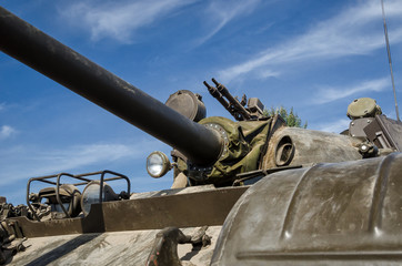 TANK - Armored military vehicle from Cold War period of Soviet construction