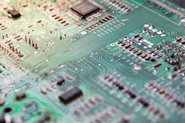 Green Electronic circuit board