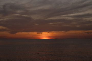 Sunset Slideshow Phuket Thai, brown tone Tropical zone